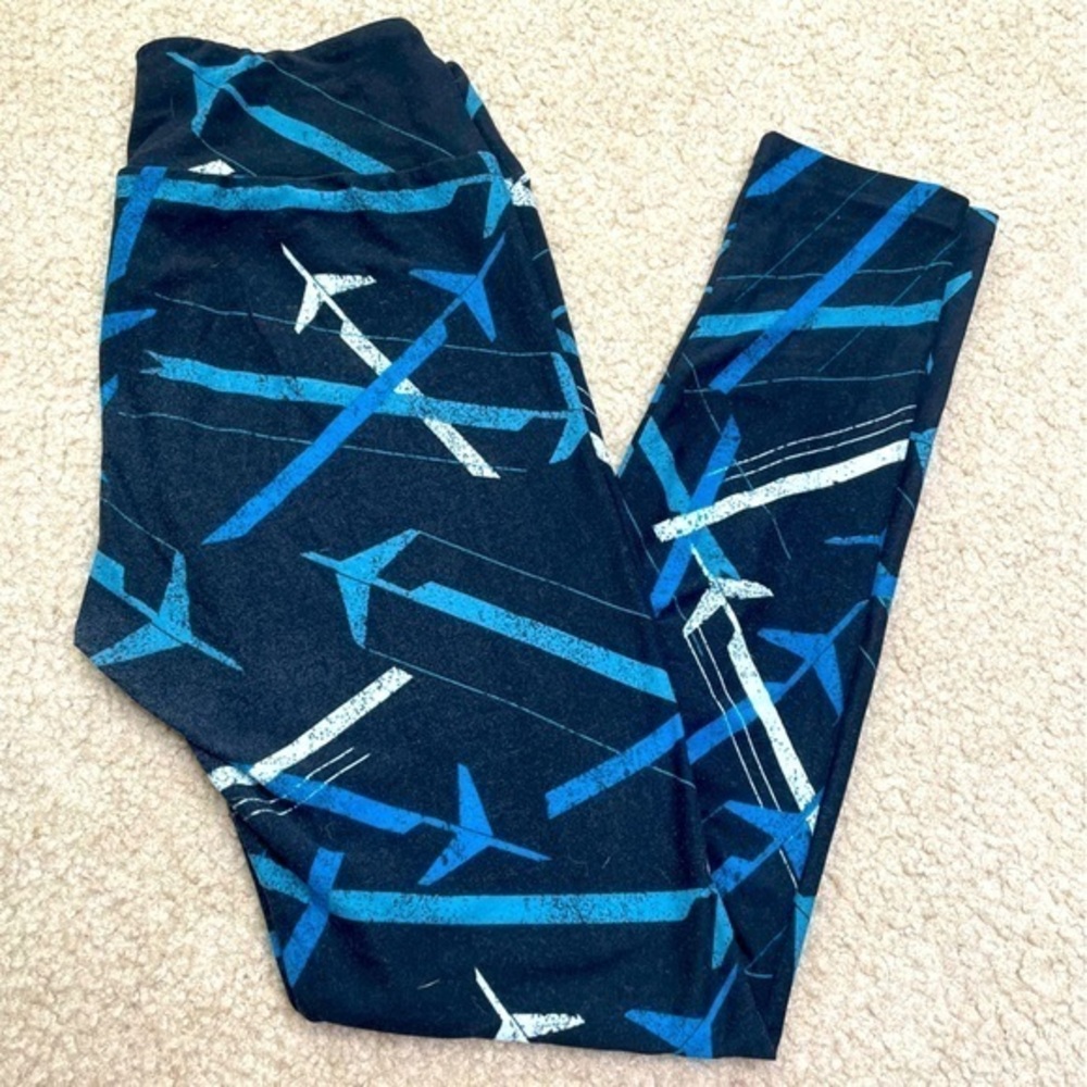 LuLaRoe OS Airplane Leggings